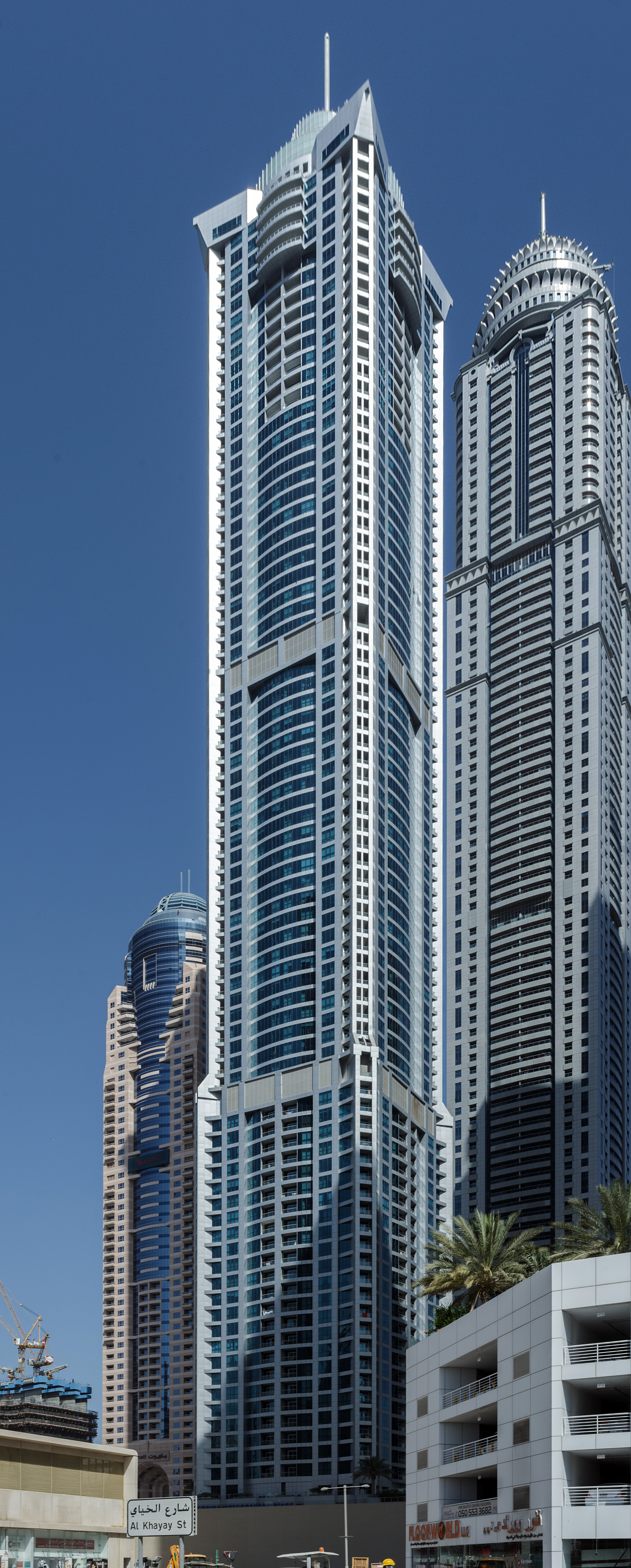 The Torch, Dubai - View from the south. © Mathias Beinling